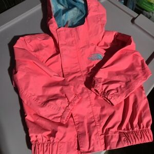 The North Face Kids Pink Hooded Shell Jacket
